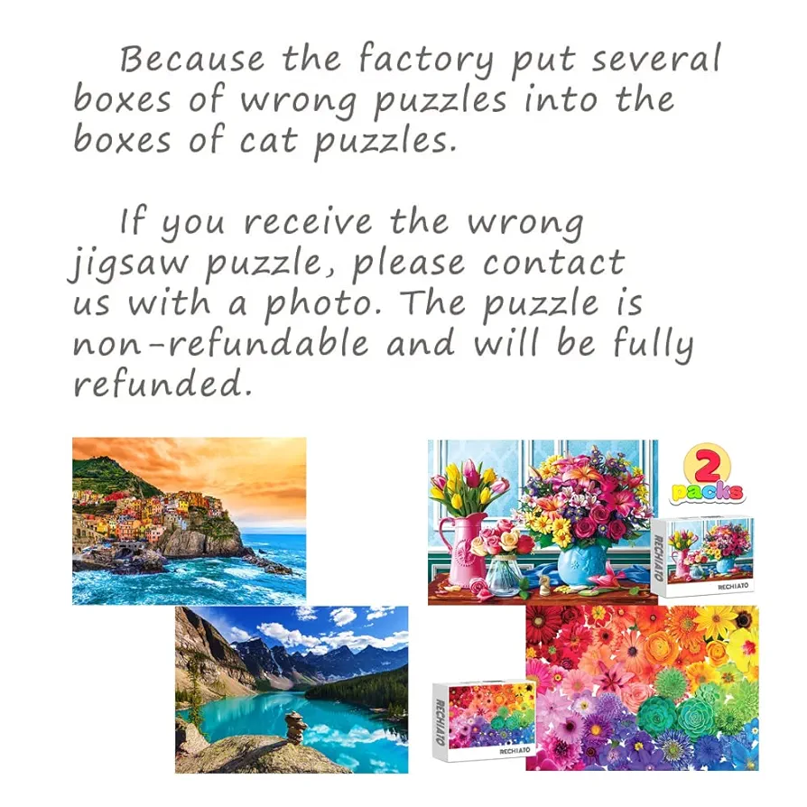 flower jigsaw puzzle 2個セット Amazon.com: 1000 Pieces Flower Puzzles for Adults, 2 Pack